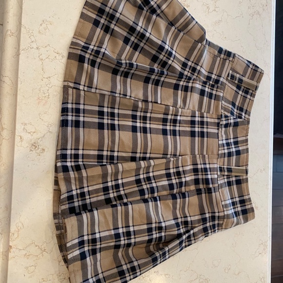 High Waist Tartan Pleated Skirt, small, SHEIN - Picture 4 of 4